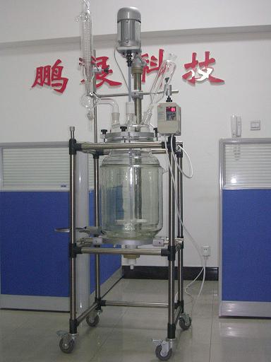 生产型-50L双层玻璃反应釜 鹏展科技ROCTEC