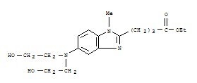 5-[双(2-羟乙基)氨基]-1-甲基-2-苯并咪唑基丁酸乙酯