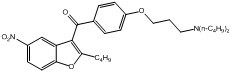 2-丁基-3-[4-（3-（二丁氨基）丙基）苯甲酰基)-5-硝基苯并呋喃