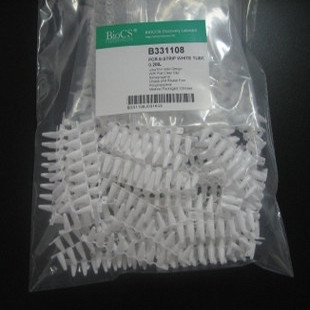 【乐倍实验用品超市】Biocos 带盖白色 PCR 8连管 B331108 特价！