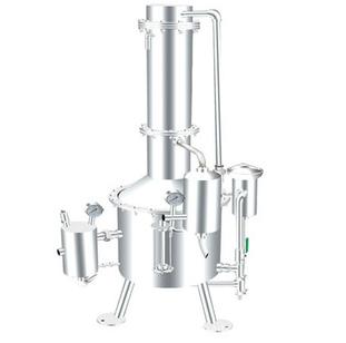 优惠供应SHZ32-100蒸汽源不锈钢塔式蒸馏水器 每小时100升