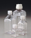美国Nalgene 无菌窄口方形培养基瓶，PETG
