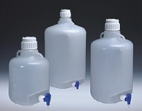 美国Nalgene 可高温高压灭菌的细口大瓶（带放水口），PP