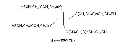 4arm-PEG-SH，四臂-聚乙二醇-巯基，4arm-PEG-Thiol