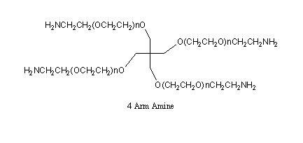 4arm-PEG-NH2，四臂-聚乙二醇-氨基，4arm-PEG-Amine