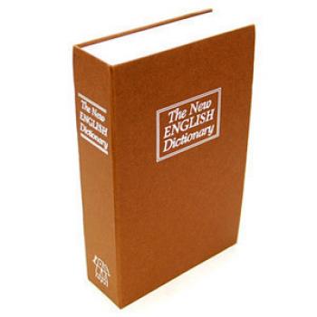 书架上的秘密金库 英语字典藏金箱 书本保险箱 迷你保险柜 红黄蓝三色可选 创意独特 生日礼物