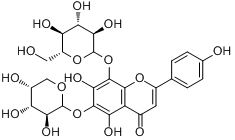 异夏佛塔苷对照品标准品 isoschaftoside(CAS:52012-29-0)