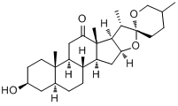 海柯皂苷元对照品标准品 Hecogenin(CAS:467-55-0)