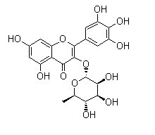 杨梅苷对照品标准品 myricitrin(CAS:17912-87-7)