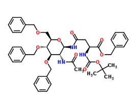 Nω-(2-乙酰氨基-3,4,6-三-O-苄基-2-脱氧-β-D-吡喃葡萄糖酰基)-Nα-(叔丁氧羰基)-L-天冬酰胺苄酯 219968-28-2