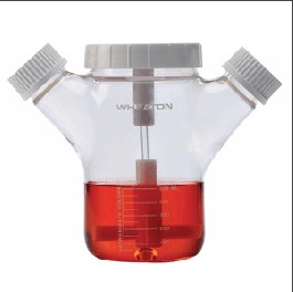美国Wheaton 500ml飞旋瓶356884356887双侧壁悬浮玻璃细胞培养瓶