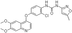 N-[2-氯-4-[(6,7-二甲氧基-4-喹啉基)氧基]苯基]-N'-(5-甲基-3-异恶唑基)脲