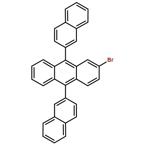 2-溴-9,10-双(2-萘基)蒽,Anthracene,2-bromo-9,10-di-2-naphthalenyl-,474688-76-1