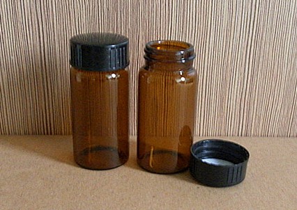 20ml棕色玻璃样品瓶（瓶盖垫）