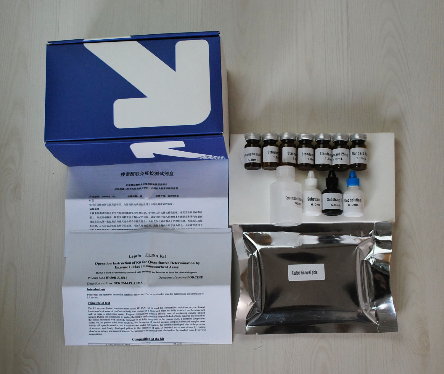 大鼠绒毛膜促性腺激素β(β-CG)ELISA试剂盒产品图
