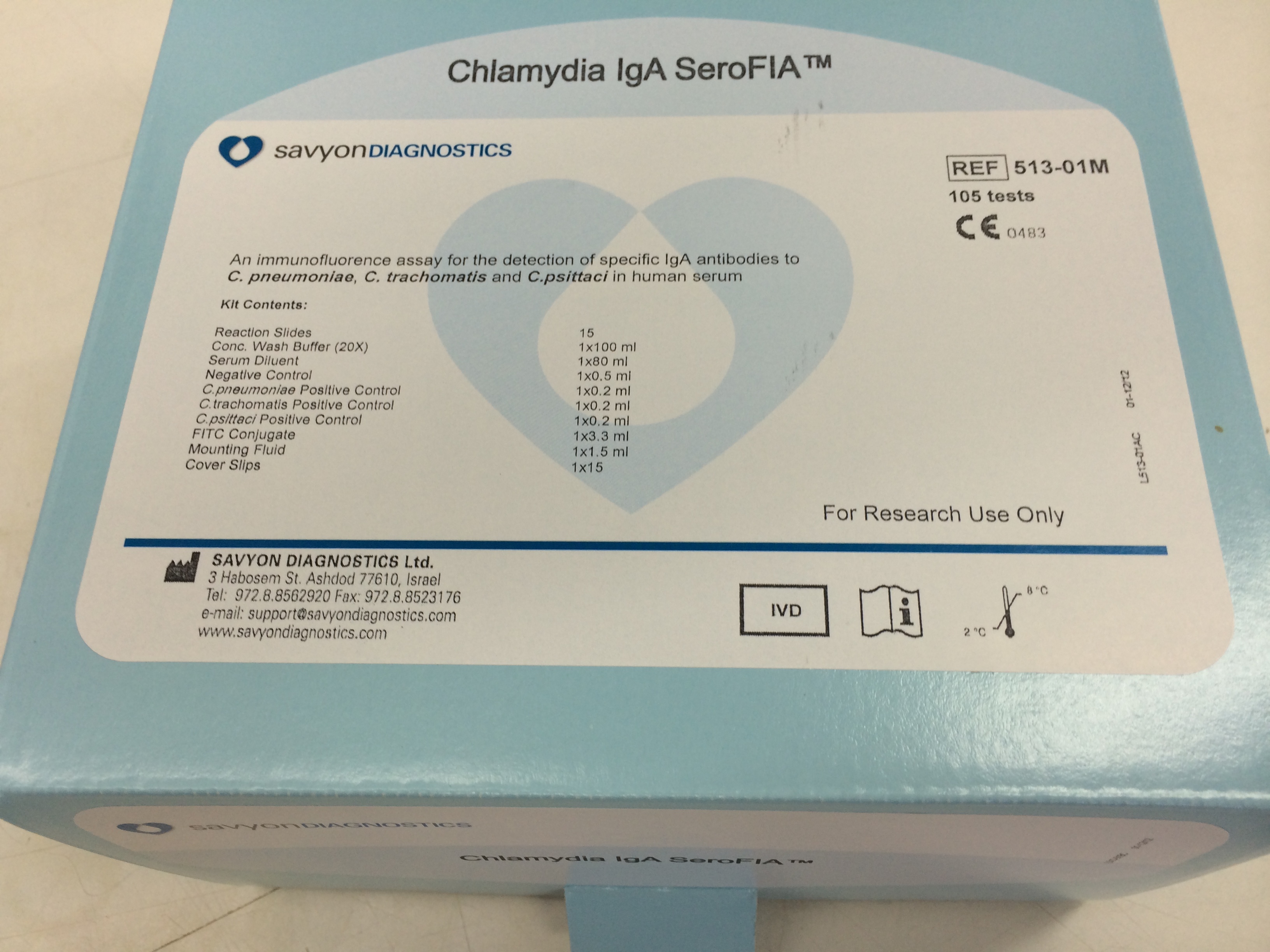 萨卫亚®沙眼衣原体抗体IgA检测试剂盒（酶联免疫法）