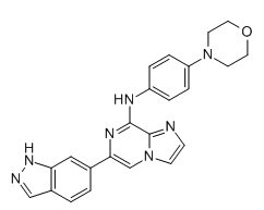(1H-吲唑-6-基)-N-[4-(4-吗啉基)苯基]咪唑并[1,2-A]吡嗪-8-胺