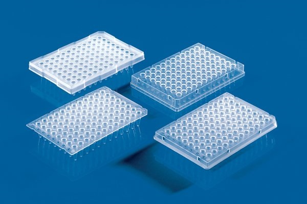96孔PCR板，PP材质，柔软有弹性，0.2 ml，升裙边，Real-Time PCR适用