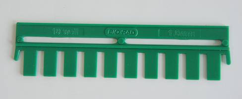 垂直槽样品梳子（0.75mm，10孔）