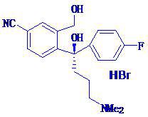 (-)4[4-(二甲胺基)-1-(4-氟苯基)-1-(羟基丁基)-3-(羟基 甲基)氰苯.氢溴酸盐
