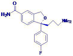 (R)-1-[3-(二甲胺丙烷基)]-1-(4-氟苯基)-5-甲酰胺基－3H-2-苯并呋喃