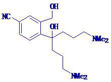 4-(1,7-双（二甲胺基)-4-（3-(羟甲基苯氰）－4－庚醇