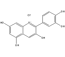 氯化矢车菊素;氯化花青素 （CAS：528-58-5）中药对照品，标准品