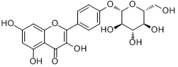 山奈酚-4'-葡萄糖苷，CAS号：52222-74-9，新鲜货源