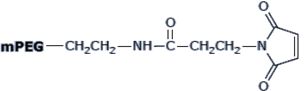 甲氧基聚乙二醇马来酰亚胺　M-PEG-MAL