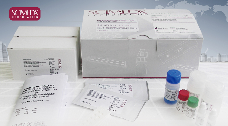 美国SCIMEDX 抗核抗体检测试剂盒-间接免疫荧光法 