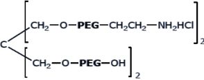 (HO)2-4ARMPEG-(NH2)2 聚乙二醇衍生物/修饰剂