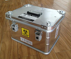 空运生物安全运输箱 送检专用铝箱
