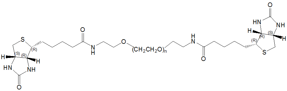 Biotin-PEG-Biotin,MW:2000,3400,5000双生物素聚乙二醇/PEG衍生物修饰剂​​