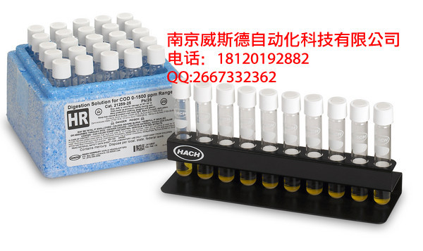 美国哈希COD预制管试剂21259-25/20-150mg/L 25支装 化学需氧量2125925