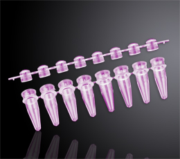 巴罗克biologix0.2毫升八连凸盖PCR管，粉色60-0108
