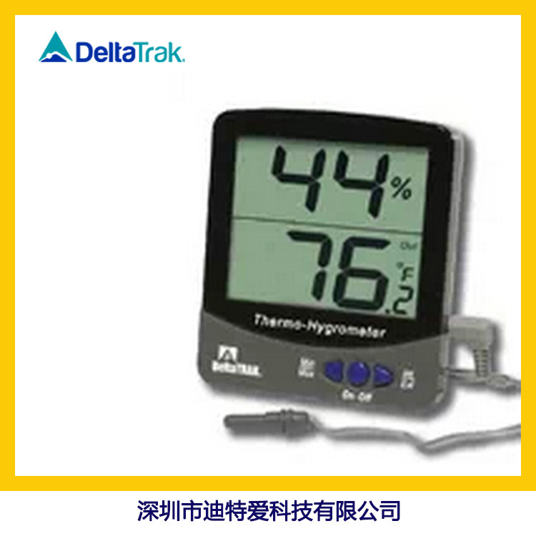 DeltaTrak13307 大屏显示室内外温湿度计 温湿度仪 家用温湿度计