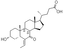 (3alpha,5beta,6E)-6-亚乙基-3-羟基-7-氧代胆烷-24-酸