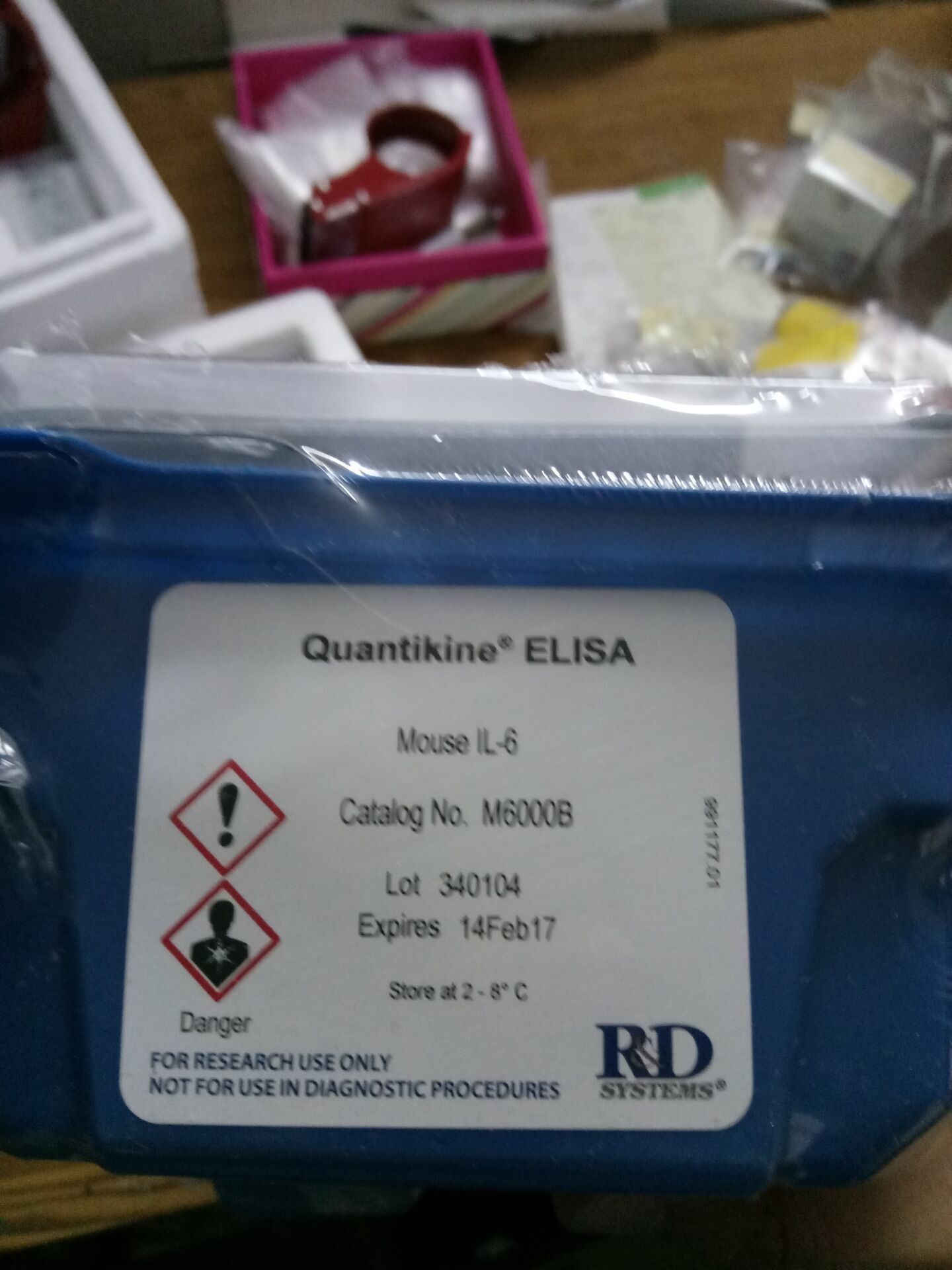 现货 R&D货号M6000B    Mouse IL-6 Quantikine ELISA Kit 