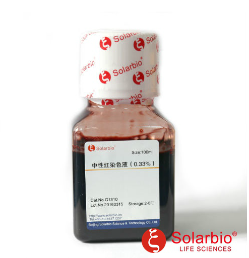 G1310 中性红染色液(0.33% 过滤除菌，活细胞染色) 特殊细胞染色液 索莱宝