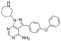 3-(4-Phenoxy-phenyl)-1-piperidin-3-yl-1H-pyrazolo[3,4-d]pyrimidin-4-ylamine(Btk inhibitor 1 R enantiomer) 