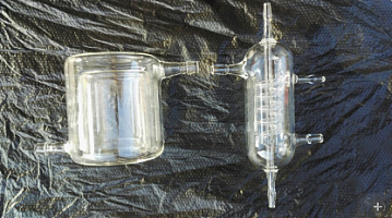 实验用 冷凝装置 冷凝管 冷凝烧杯 可以来样玻璃加工