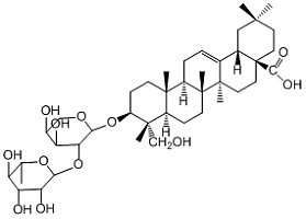 5补充中2 Hederagenin-3-O-α-L-rhamnopyranosyl (1→2)-α-L-arabinopyranoside