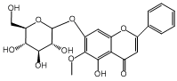 千层纸素A-7-0-β-D-葡萄糖醛酸苷  Oroxyloside