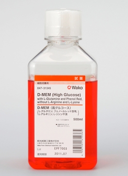 D-MEM(高葡萄糖) (L-谷氨酰胺, 含酚红, 不含L-精氨酸, L-赖氨酸)