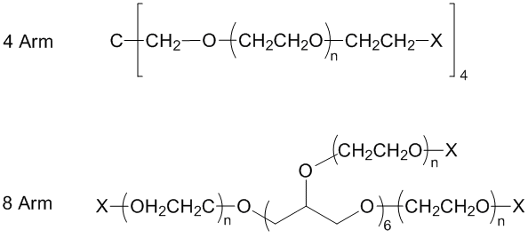 4-ArmPEG-GAA四臂聚乙二醇戊二酰亚胺酸,10KPEG修饰剂
