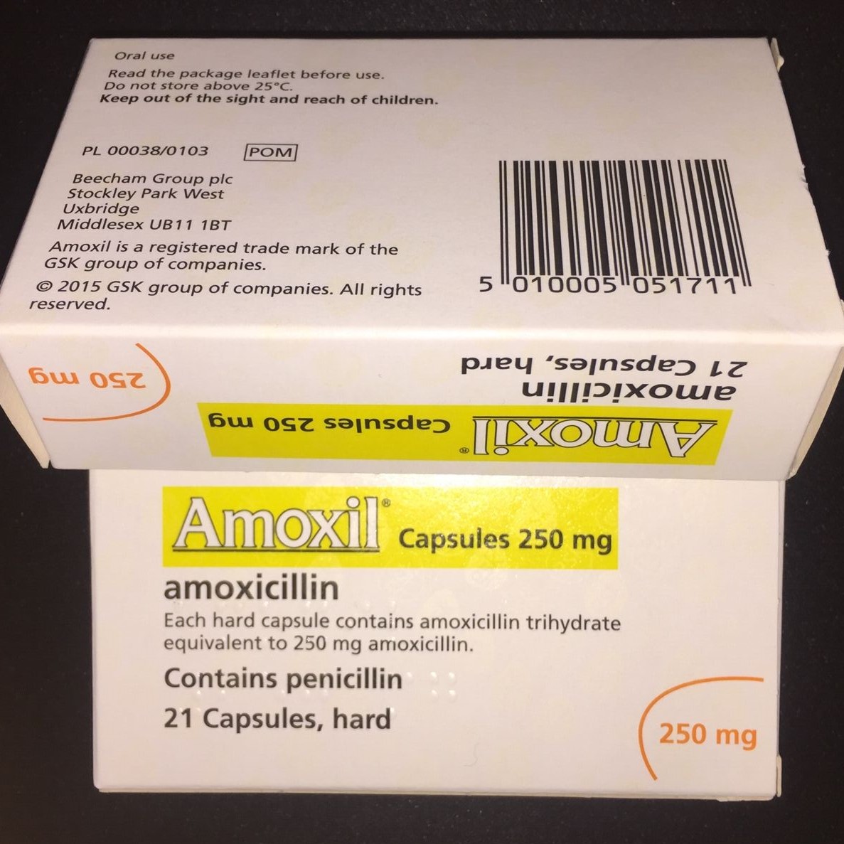 Amoxil阿莫西林-原研参比制剂