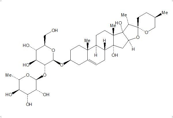 麦冬苷元-3-O-α-L-吡喃鼠李糖基（1→2）-β-D-吡